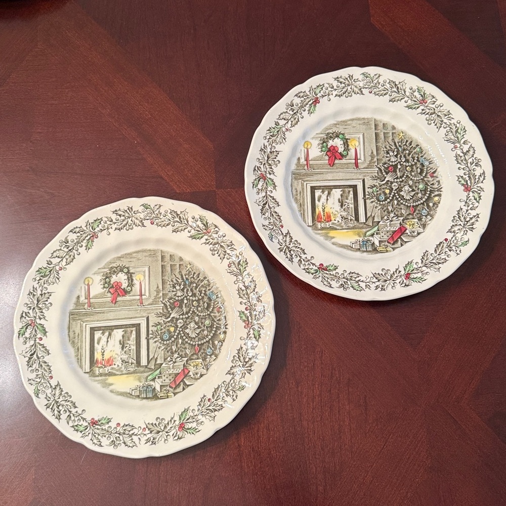 Johnson Brothers Merry Christmas Dinner Plates